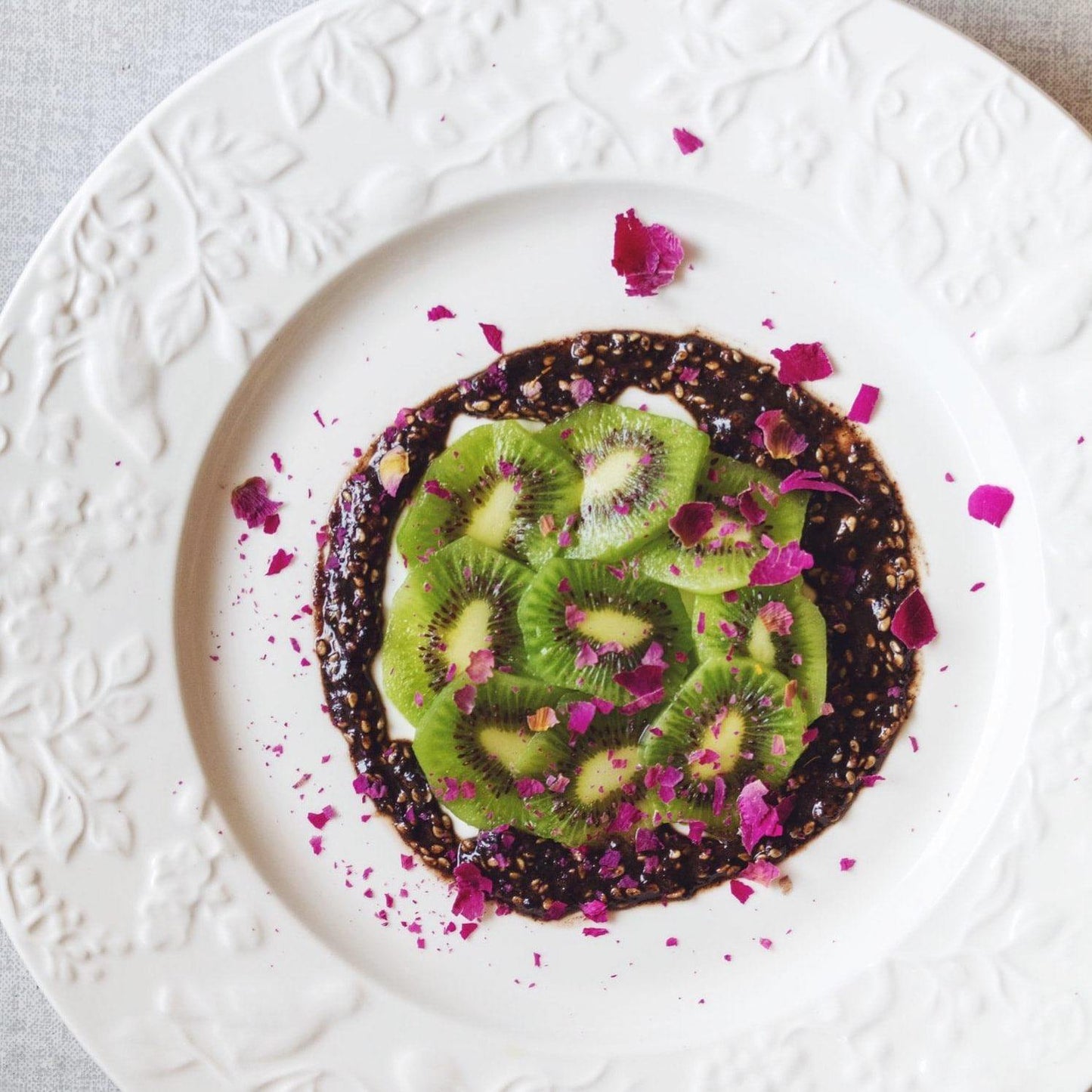 Carpaccio de Kiwi Crème Velours noir 